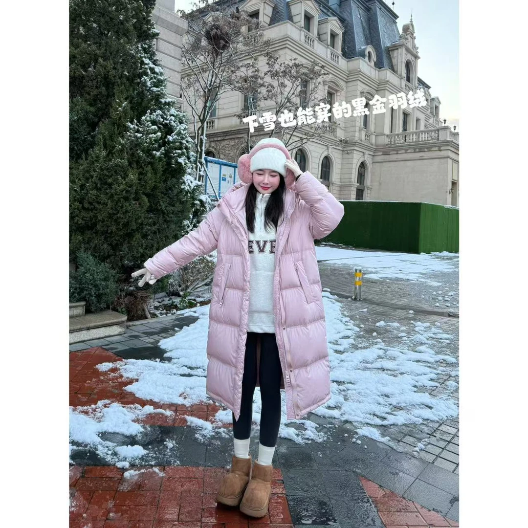小号【1124】无胆布黑金羽绒 小允姐姐2024新款时尚气质休闲羽绒服