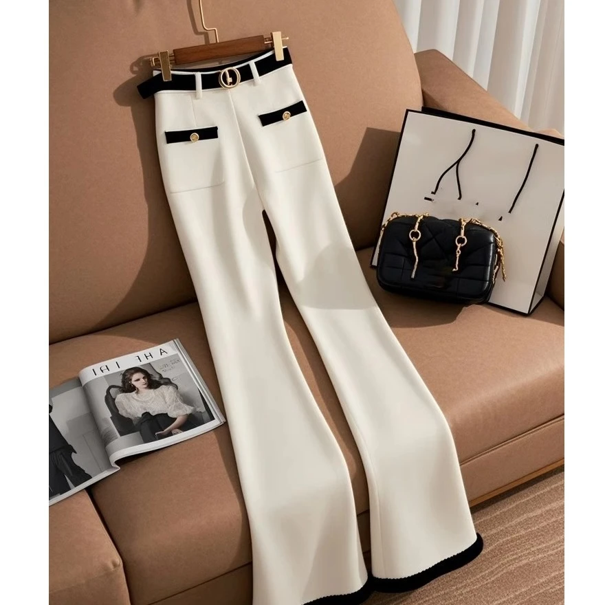 2024秋冬季慵懒风长裤垂感高级感超好看显瘦气质宽松直筒裤子女装