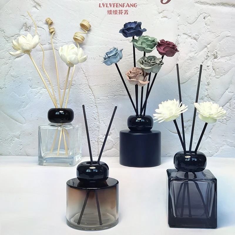 无火香薰空瓶花露水分装酒店民宿精油补充挥发液厕所藤条干花高档
