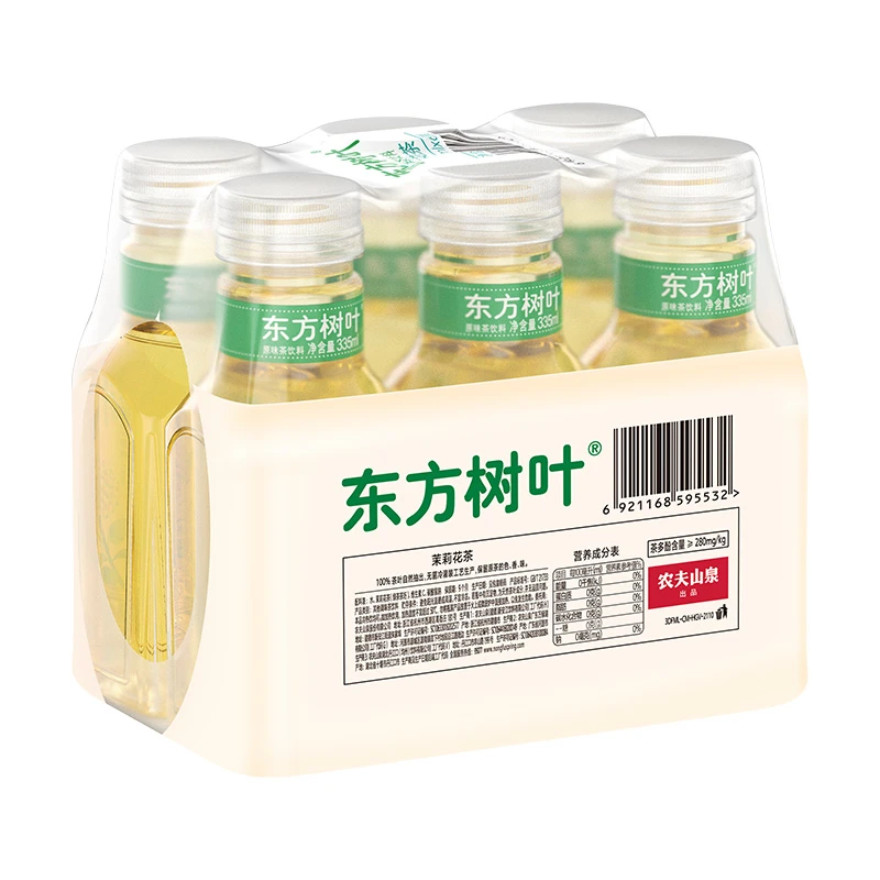 农夫山泉 东方树叶335ml*6瓶茉莉花茶毫升小瓶便携原味茶香饮茶