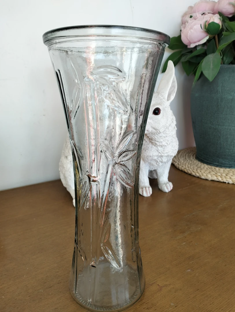 普通花瓶，养竹子和花都可以高度26-28图案随机