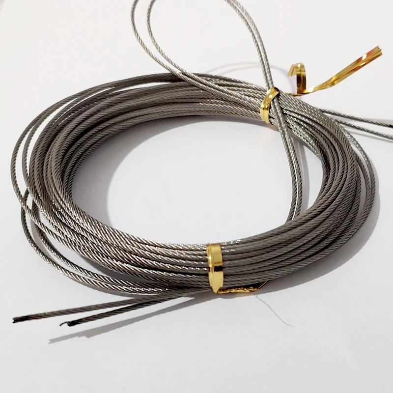 304不锈钢丝绳晾衣架配件零件维修更换阳台凉衣自带黄油棉芯便捷