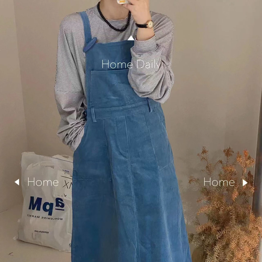 女装连衣裙牛仔裙显瘦春秋时尚休闲宽松连衣裙复古秋季韩版减龄