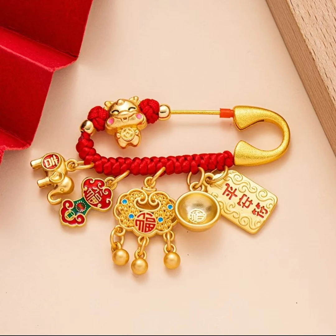 生肖龙蛇宝宝手工编织别针孕妇别针孕妈胸针配饰衣挂件男孩女孩