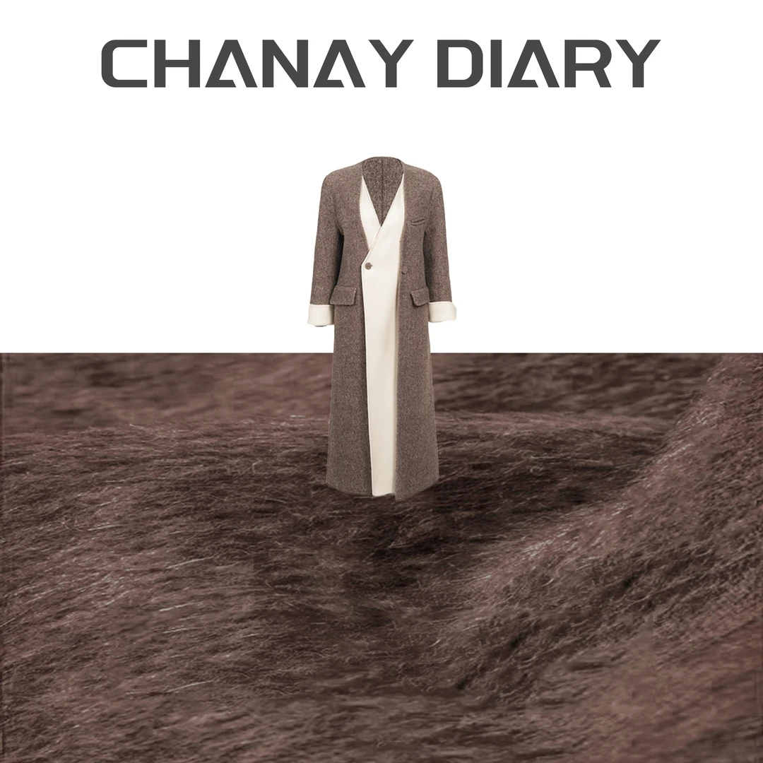 【创世之作】 V领撞色假两件 拆卸围巾设计双面羊绒大衣