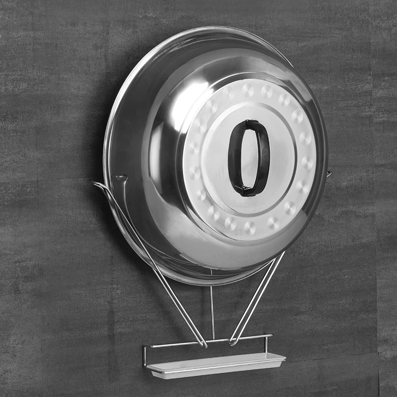 免打孔锅盖架壁挂厨房置物架菜板放置架收纳用品大全神器砧板架子