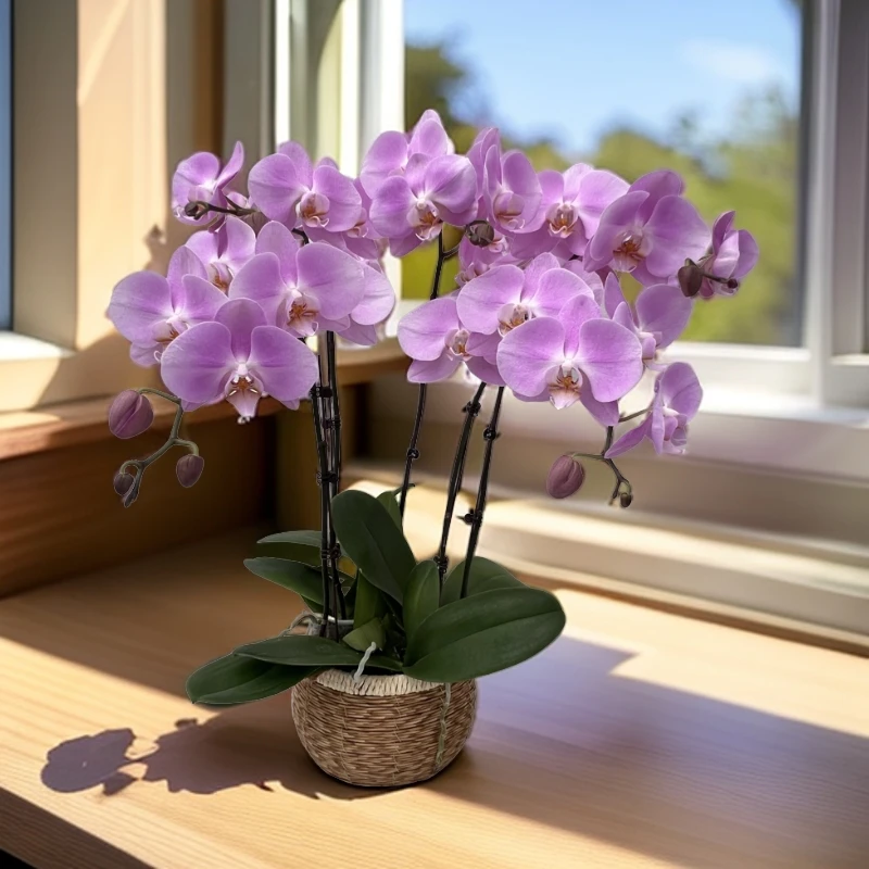 【芳美女朋友】粉色系大花型蝴蝶兰室内种植观赏送礼带花发货