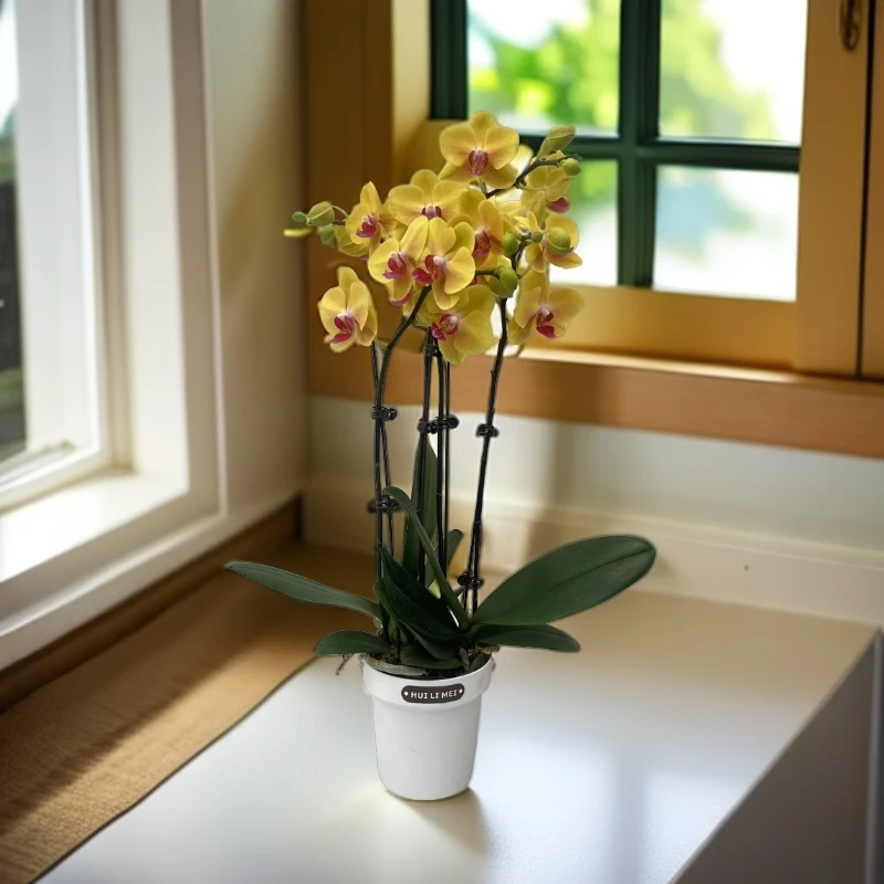 【越南王子】黄色系蝴蝶兰室内种植观赏送礼带花发货