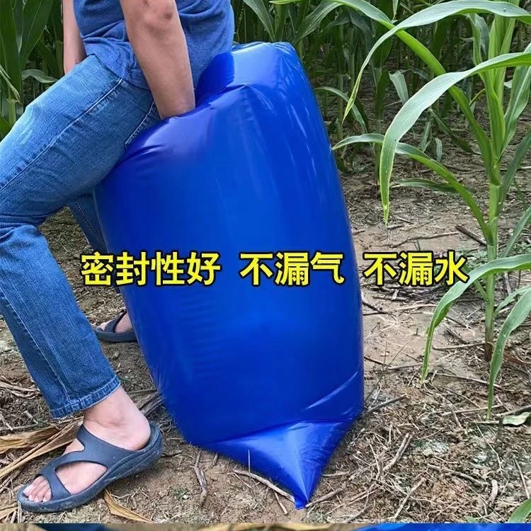 青储袋青储饲料发酵袋青贮塑料袋加厚加大蓝色打包袋牛羊牧草袋