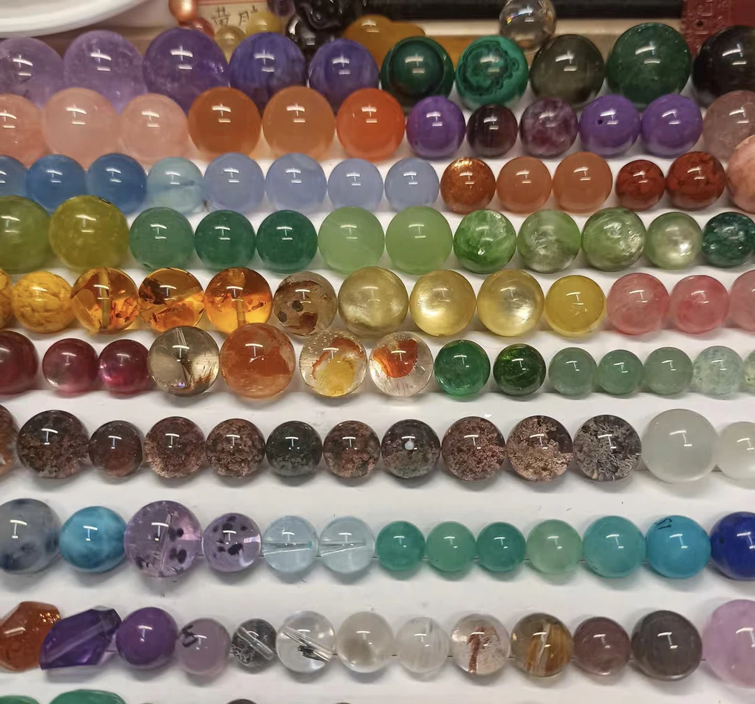 1703珠宝天然石散珠配饰琉璃珠原创DIY手工多样性发货 播播间专拍