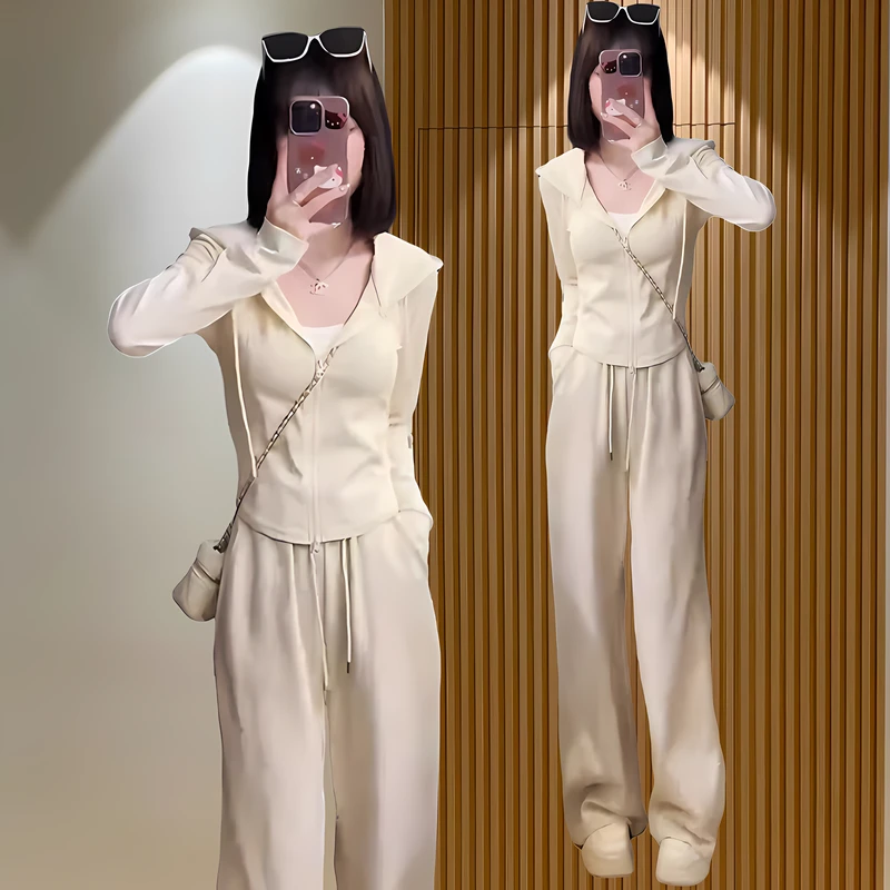 两件套时尚套装2025春秋新款运动休闲洋气百搭气质显瘦套装两件套