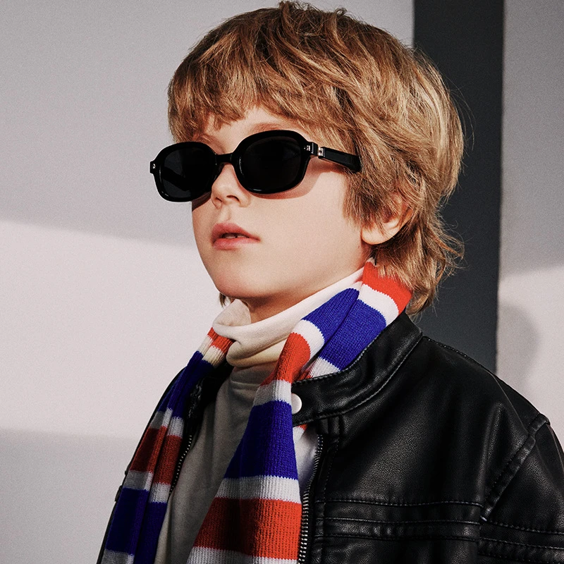 新款儿童折叠太阳镜防紫外线偏光折叠墨镜180度弹簧眼镜男童墨镜