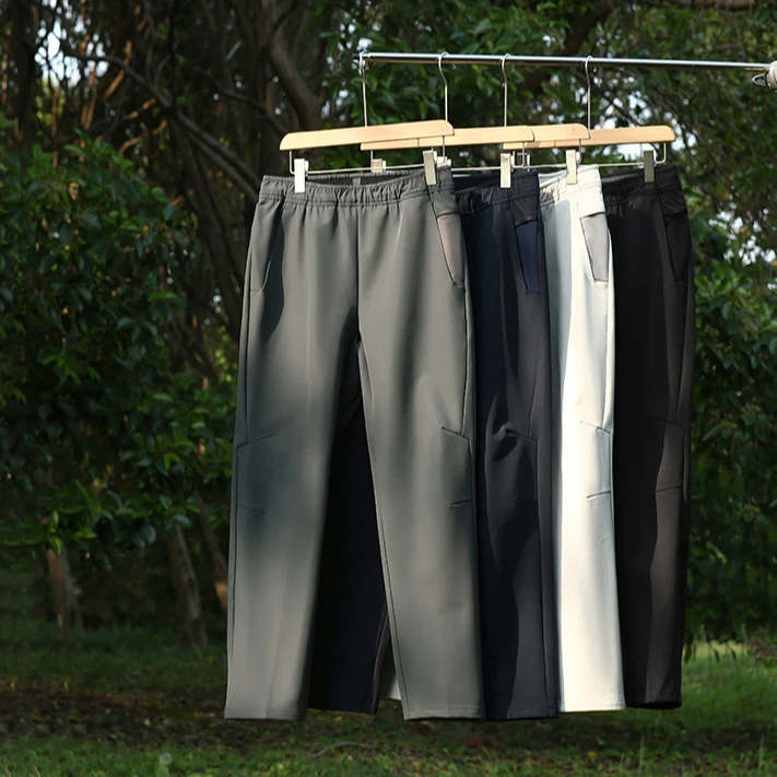 户外秋冬男士3D立体裁剪保暖弹力防风防水透气软壳休闲裤HB2023-