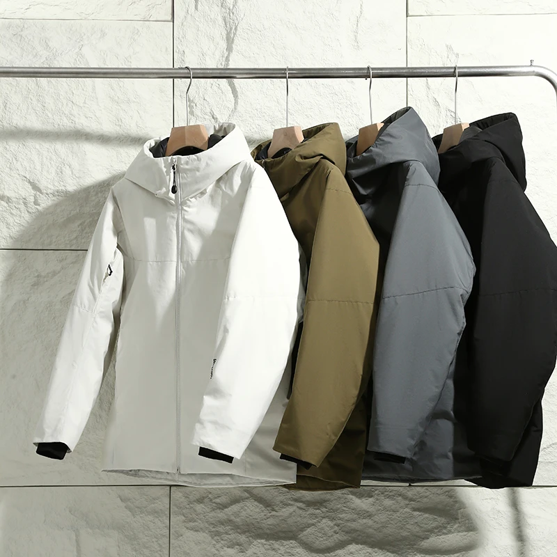 冬季户外男士防风雨连帽羽绒服保暖时尚加厚休闲外套BJ23150-