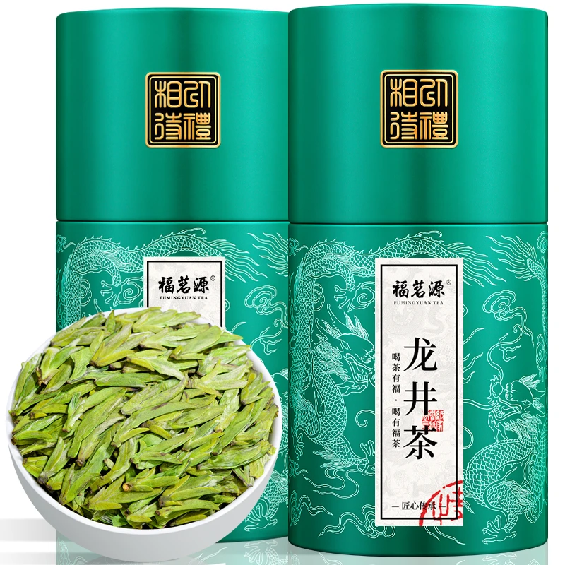 【春茶季】福茗源 2025明前新茶龙井茶绿茶 春茶嫩芽豆香型罐装300g