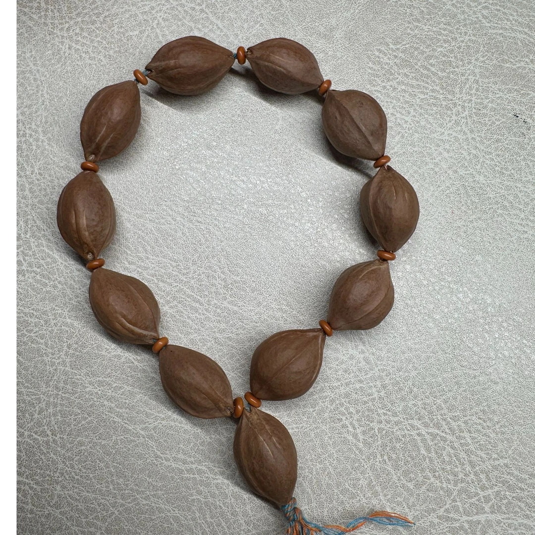 3年老料原生态梅林铁核橄榄核原皮素串1.7-1.9