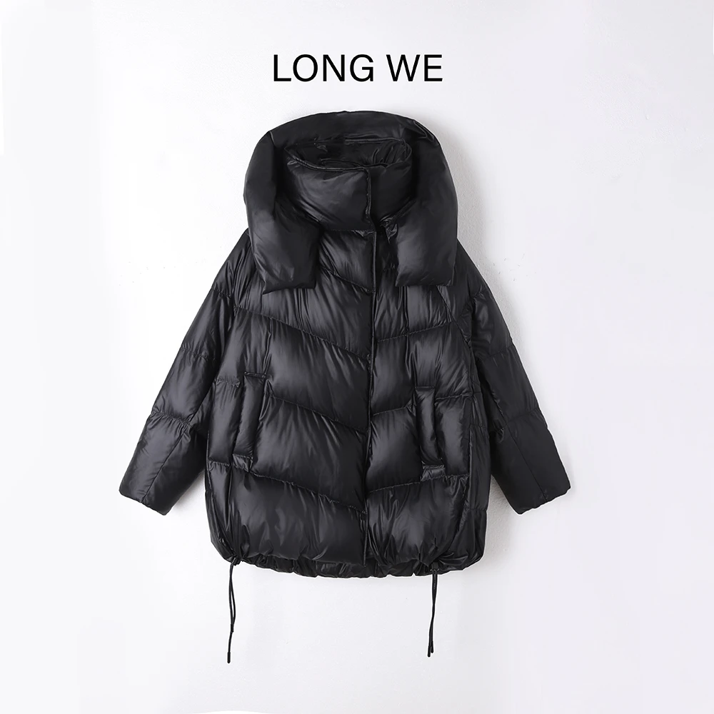 波兰进口科鲁达黑钻抽绳一手长系列 白鹅绒保暖羽绒服WE24002