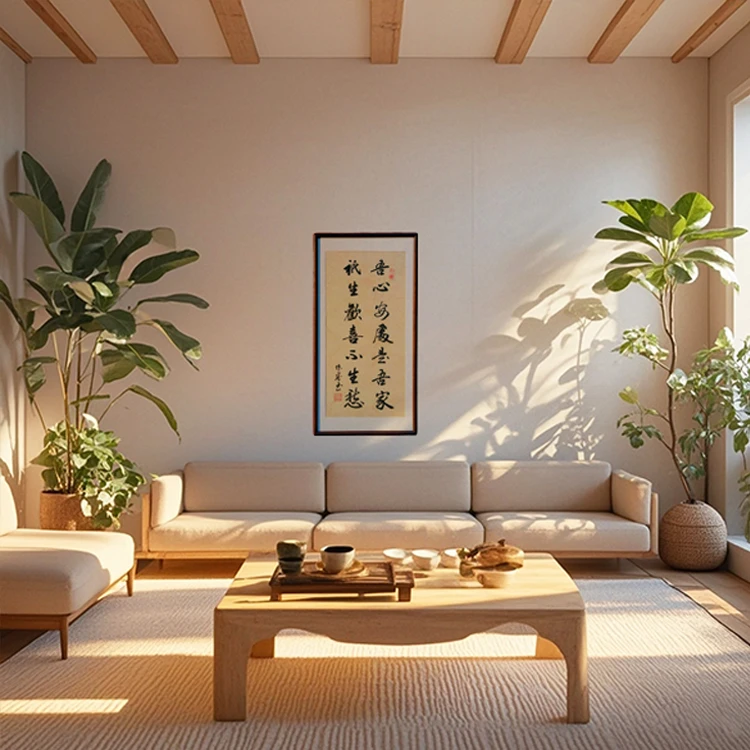 【吾心安处是吾家】亲笔手写书法字画书房办公室客厅35*68cm挂卧室