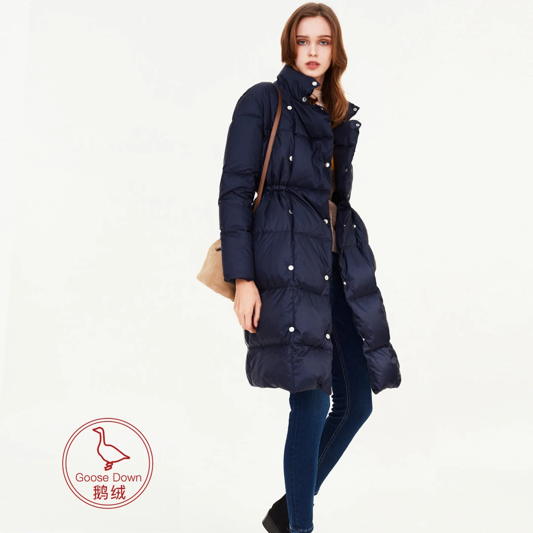 super.natural【YR15】女士鹅绒服羽绒服长款时尚休闲潮流女款