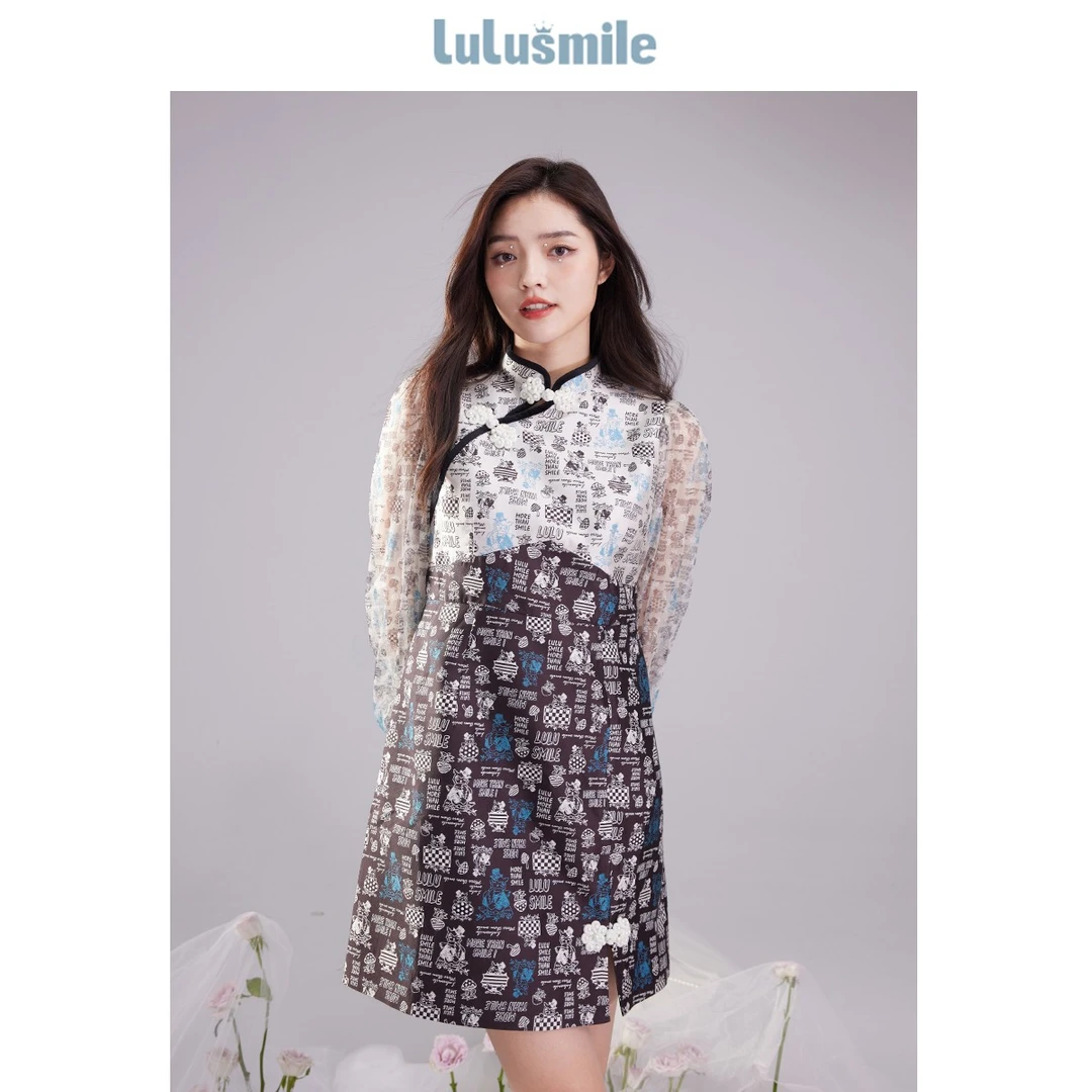 【老板娘夏天】lulusmile新款中式改良连衣裙