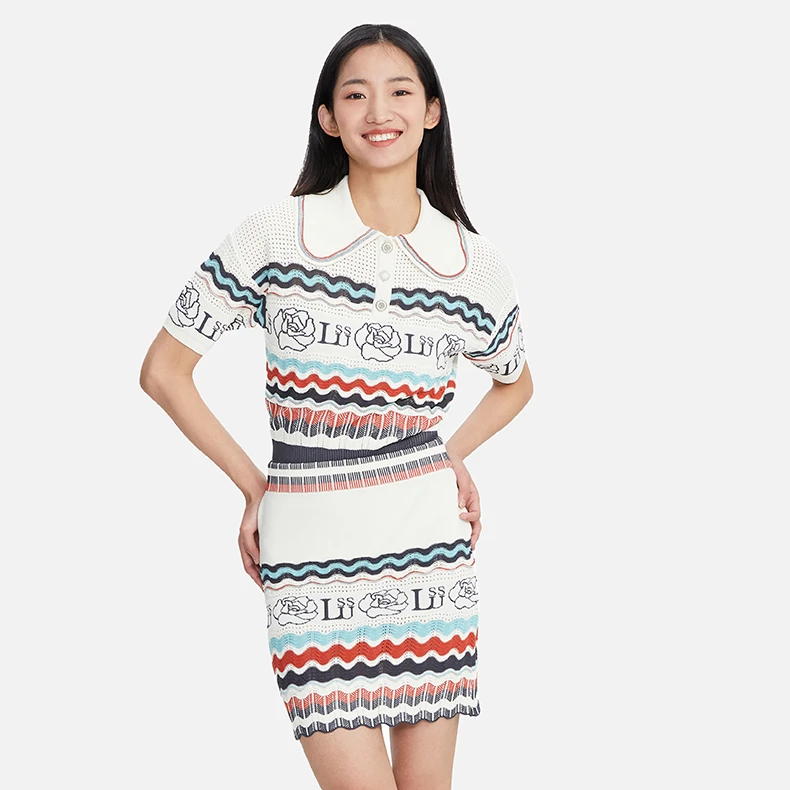 【高高甄选】lulusmile夏季新款针织短半裙包臀裙