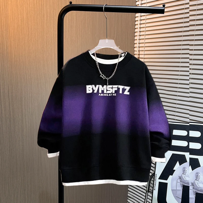 小胖墩胖童卫衣男加肥加大码春秋款上衣中大童男孩休闲运动打底衫