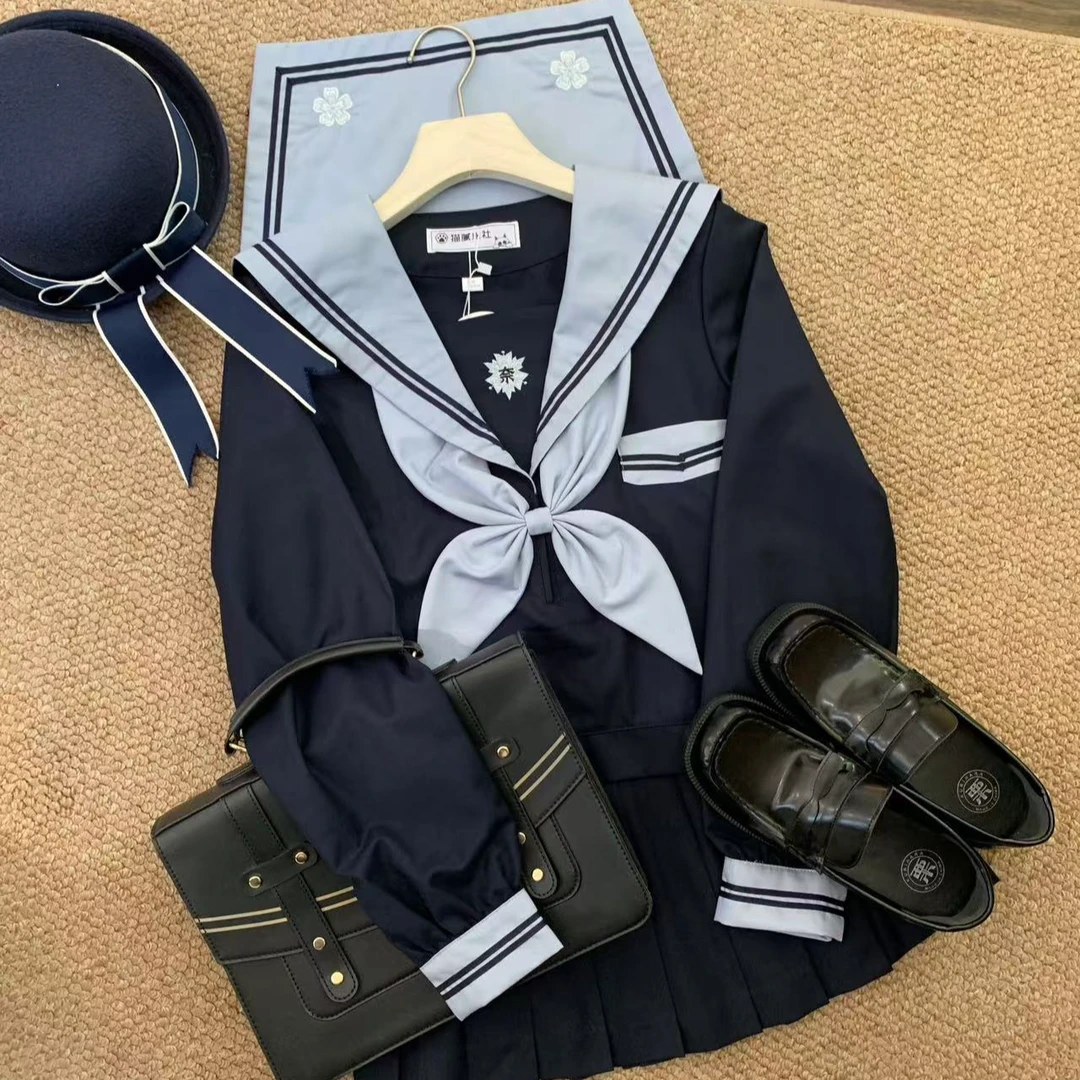 【奈良樱】猫腻JK社水手服jk制服套装日系显白学生套装