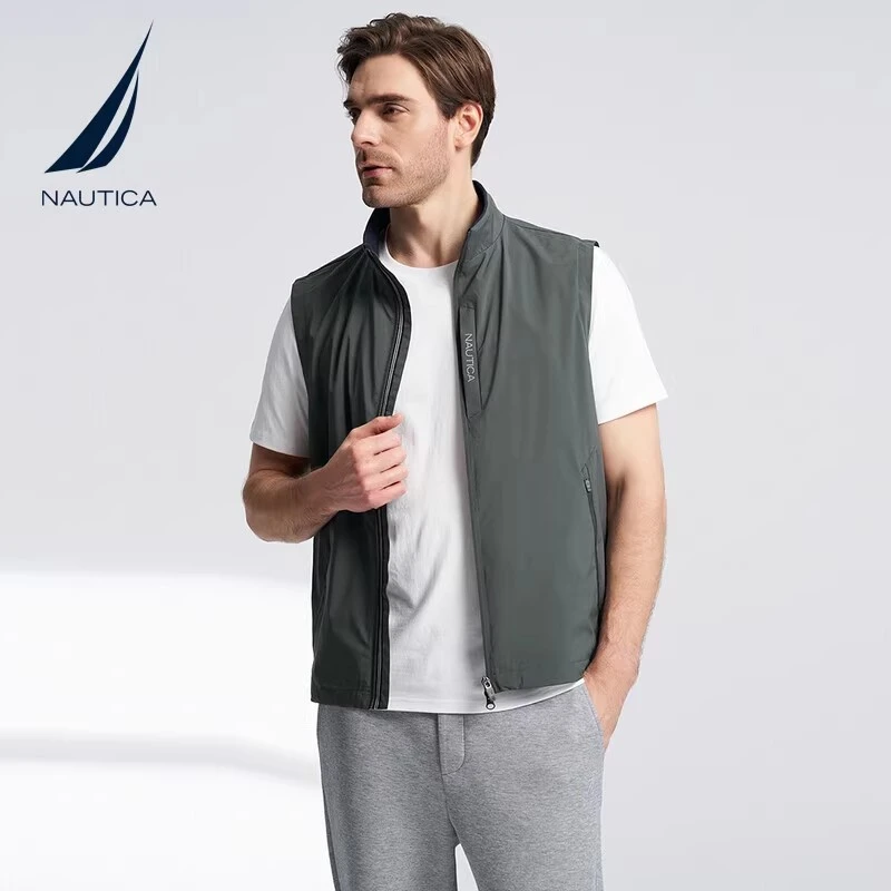 NAUTICA诺帝卡男装2024早春新品季防轻泼水舒适背心马甲JO4105