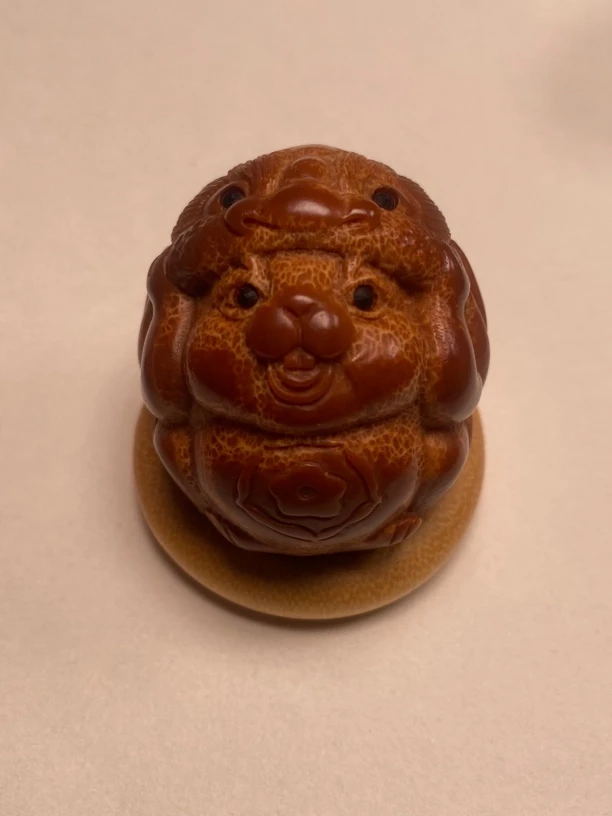 橄榄核雕醒狮兔卡通可爱款式