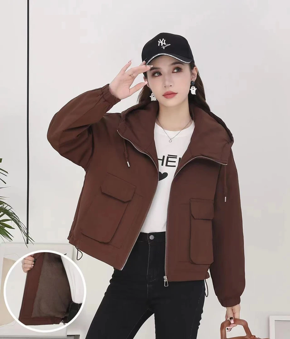 【加绒加厚】高品质时尚女2024冬季新款冬季外套8807