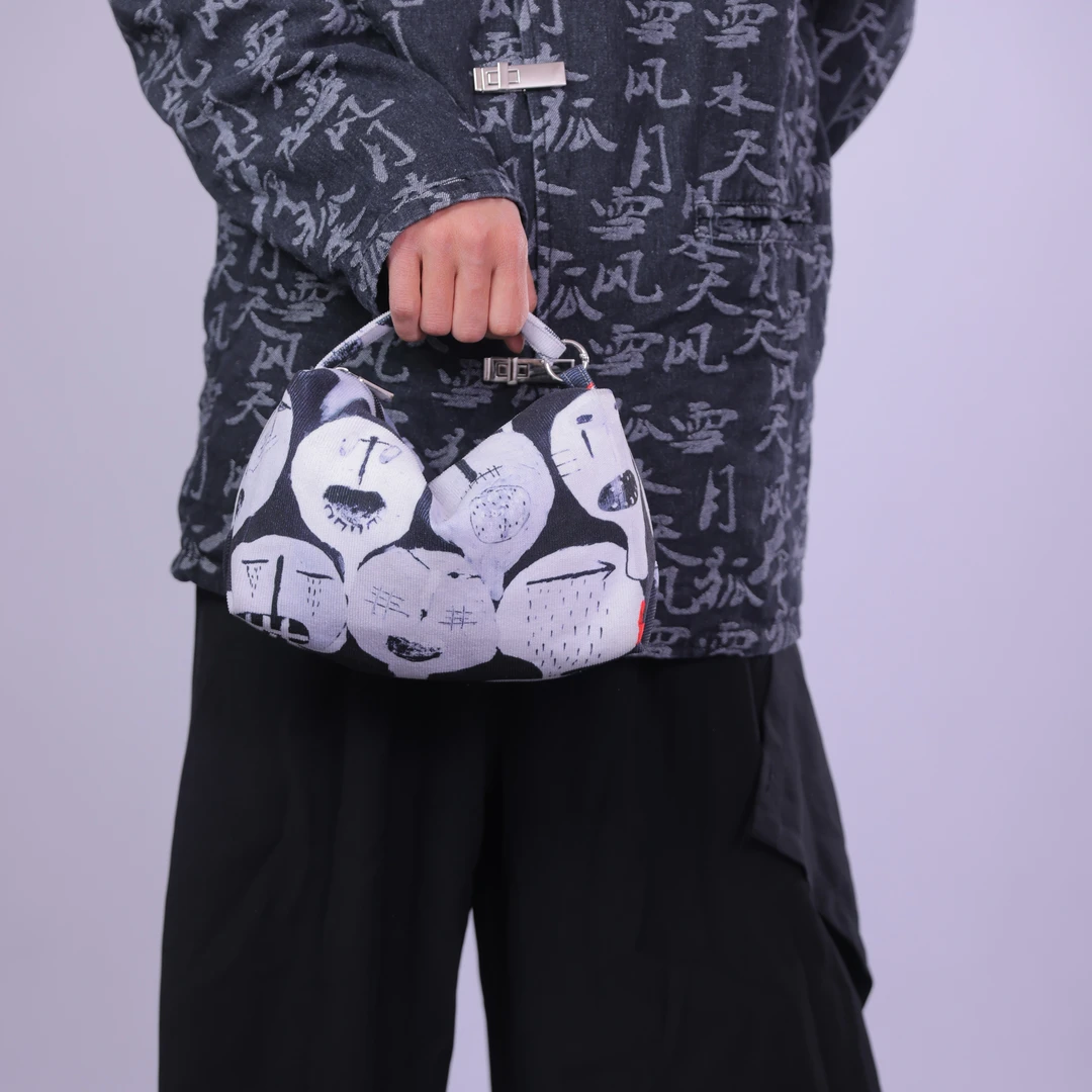 无则艺【大方包】这家的布包很艺术I手腕斜挎原创斜挎包黑百相