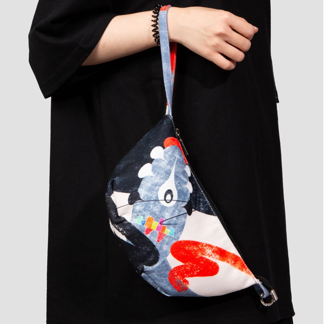 无则艺B100-B130原创百搭文艺手机ins印花单肩斜挎包双肩包