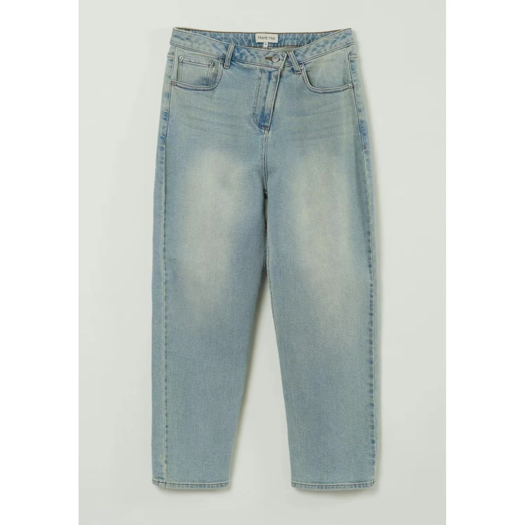 现货谁穿谁舒服的土耳其进口棉浅色牛仔裤裤柔软细腻framefan