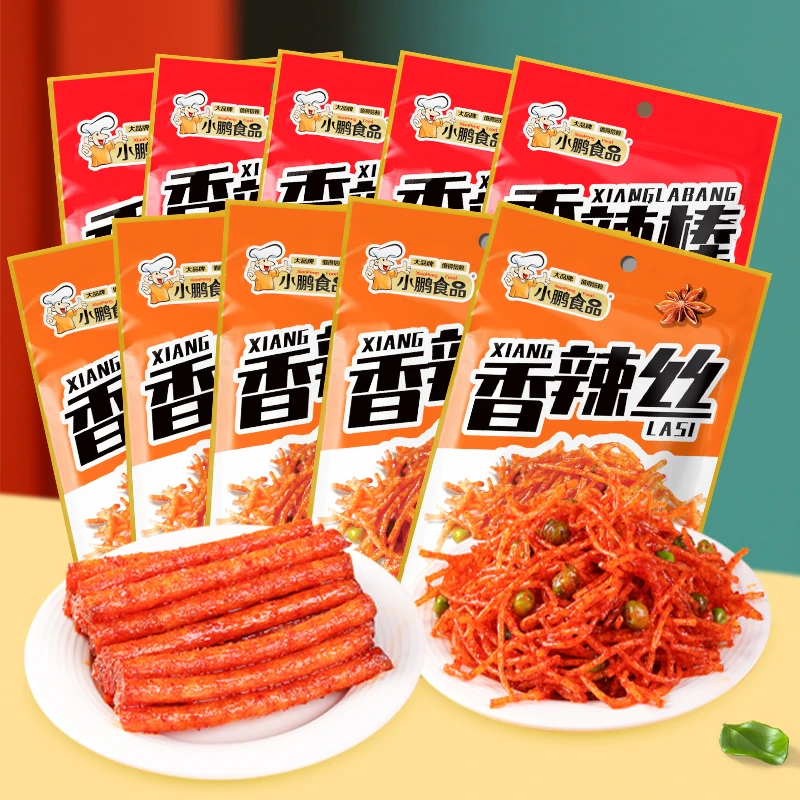 【商城专属】小鹏食品香辣丝棒网红辣条童年解馋小零食小吃休闲食品