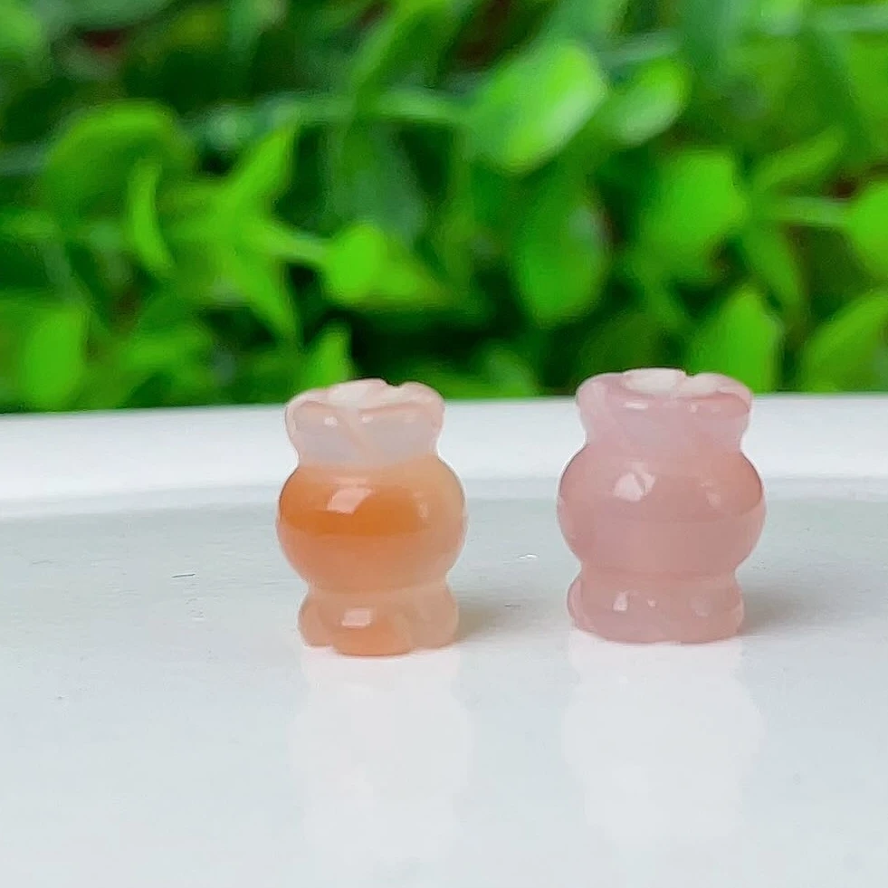 【萌宝饰品】F10盐源玛瑙糖果通孔款 10.5*8m简约DIY配件