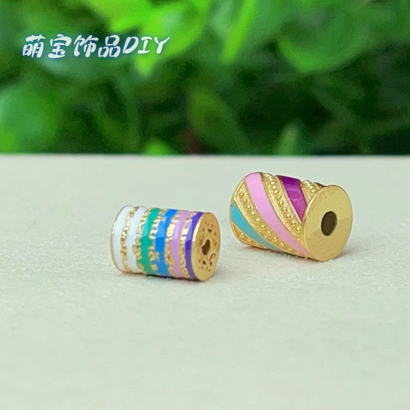 925银银制品  【萌宝饰品】烧蓝路路通五条经 时尚简约百搭Z24