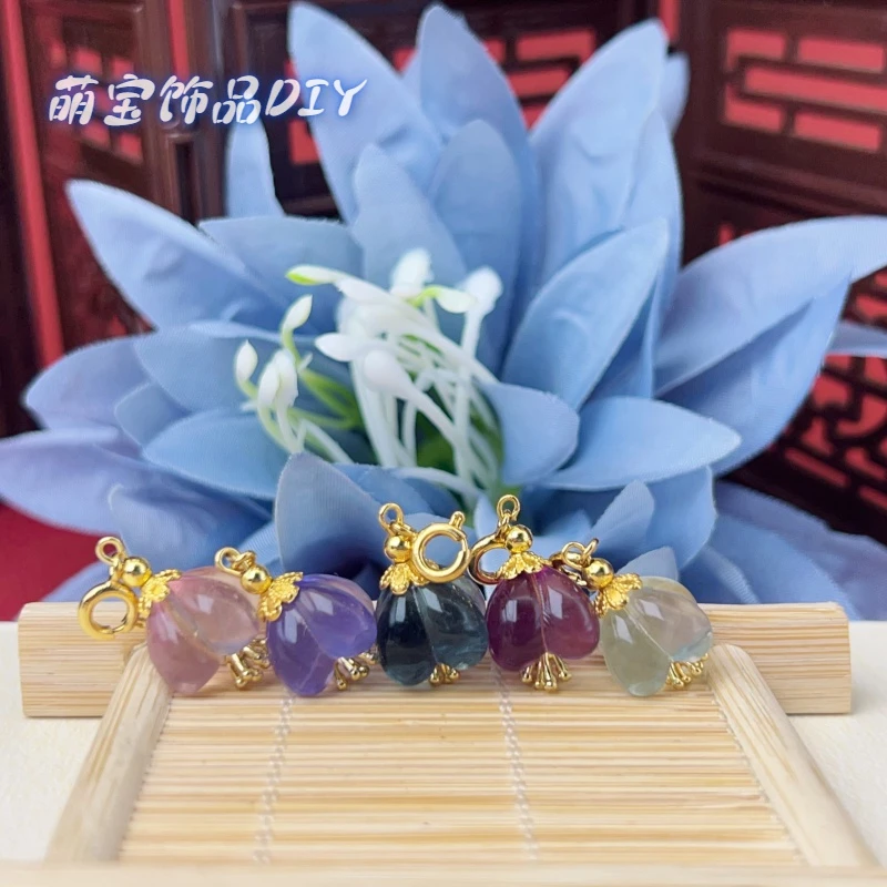【萌宝饰品】A283萤石桂花滴流11mm时尚DIY手串配件百搭多样性发货