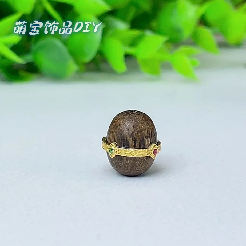 925银银制品 【萌宝饰品】B320沉沉枣珠路路通通孔11*12mmDIY配件