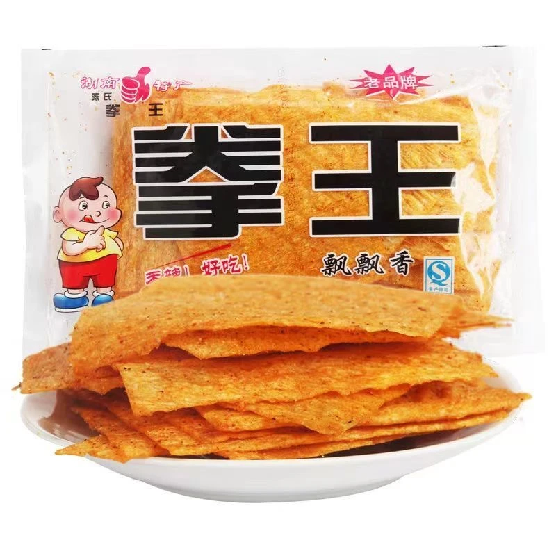 拳王香辣片108g辣片辣条童年的味道手撕面筋平江豆干