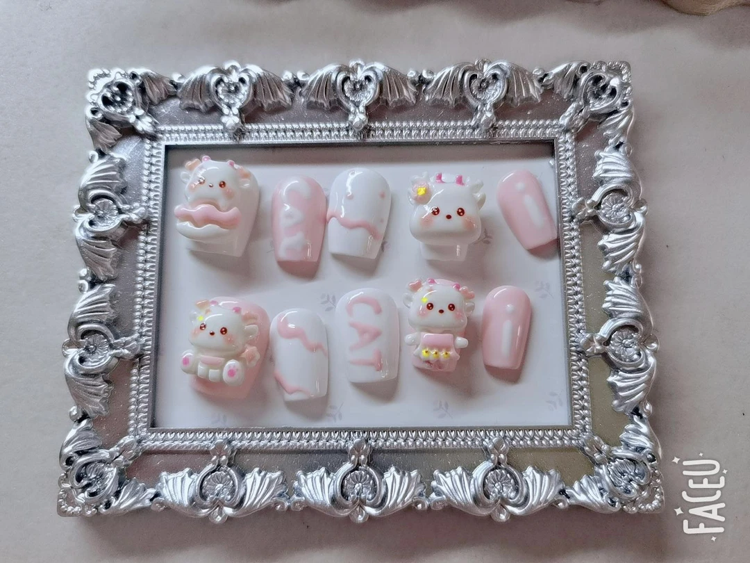 精品mini小卡/DIY美甲树脂饰品 美甲可爱手工