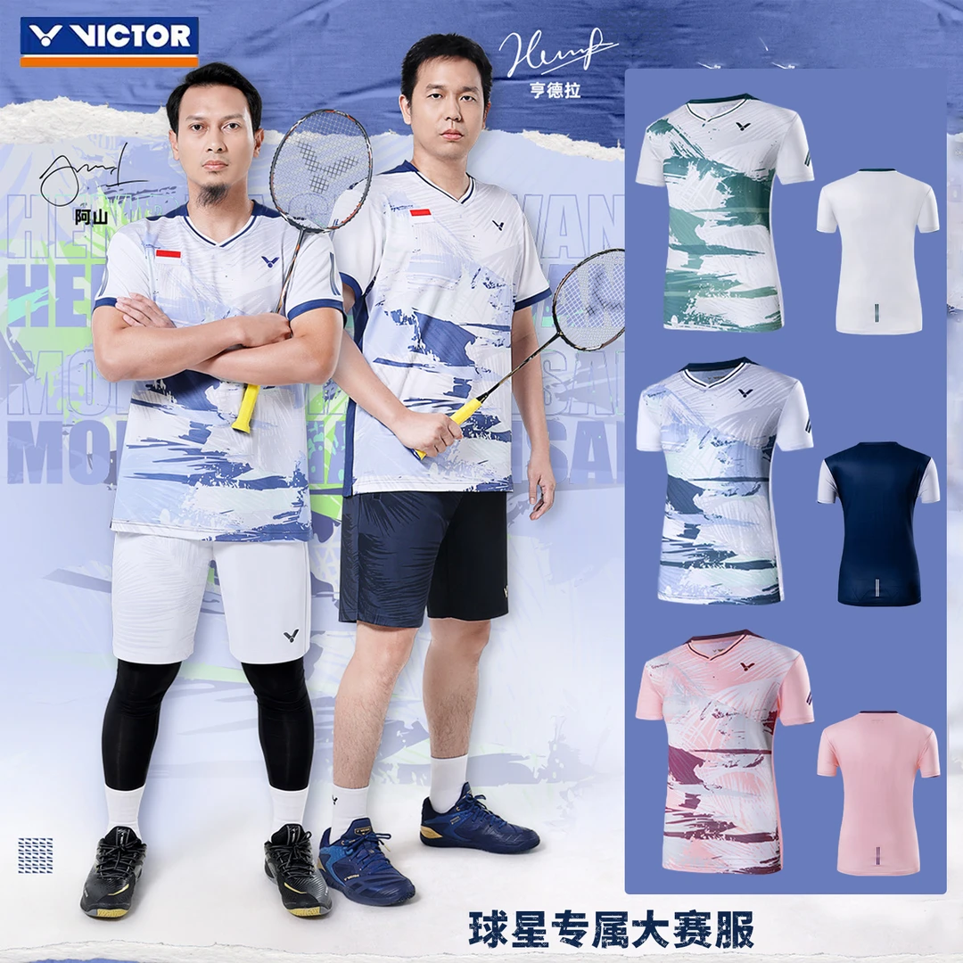 VICTOR/威克多球星大赛款女款短袖T-36000速干羽毛球服