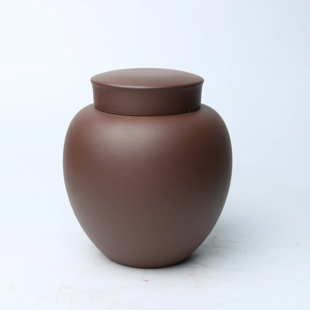 005 紫泥一斤茶叶罐【精品紫砂茶叶罐】宜兴精品实用高档家用茶叶罐