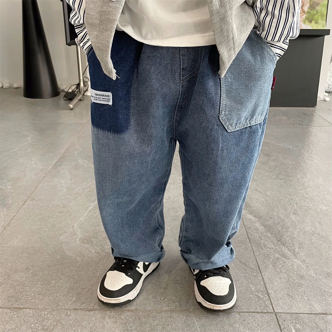 男童牛仔裤男孩外穿裤子4春秋款5岁小童2潮帅气时髦3儿童春季长裤