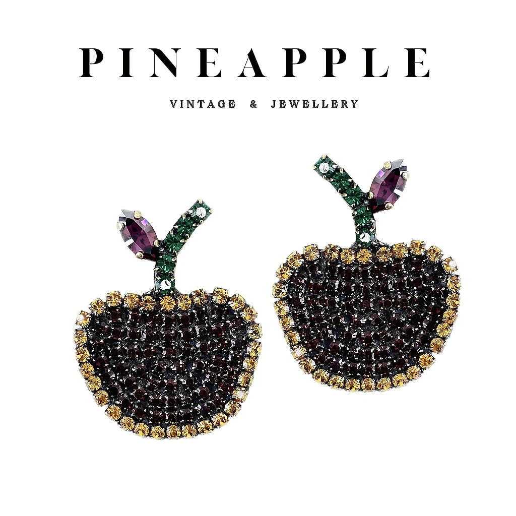 合金耳饰 菠萝中古Dmt Dimitriadis耳环LK7400