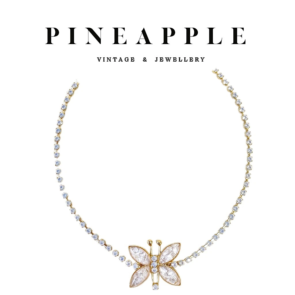 合金项链 菠萝中古Dmt Dimitriadis项链LK7412