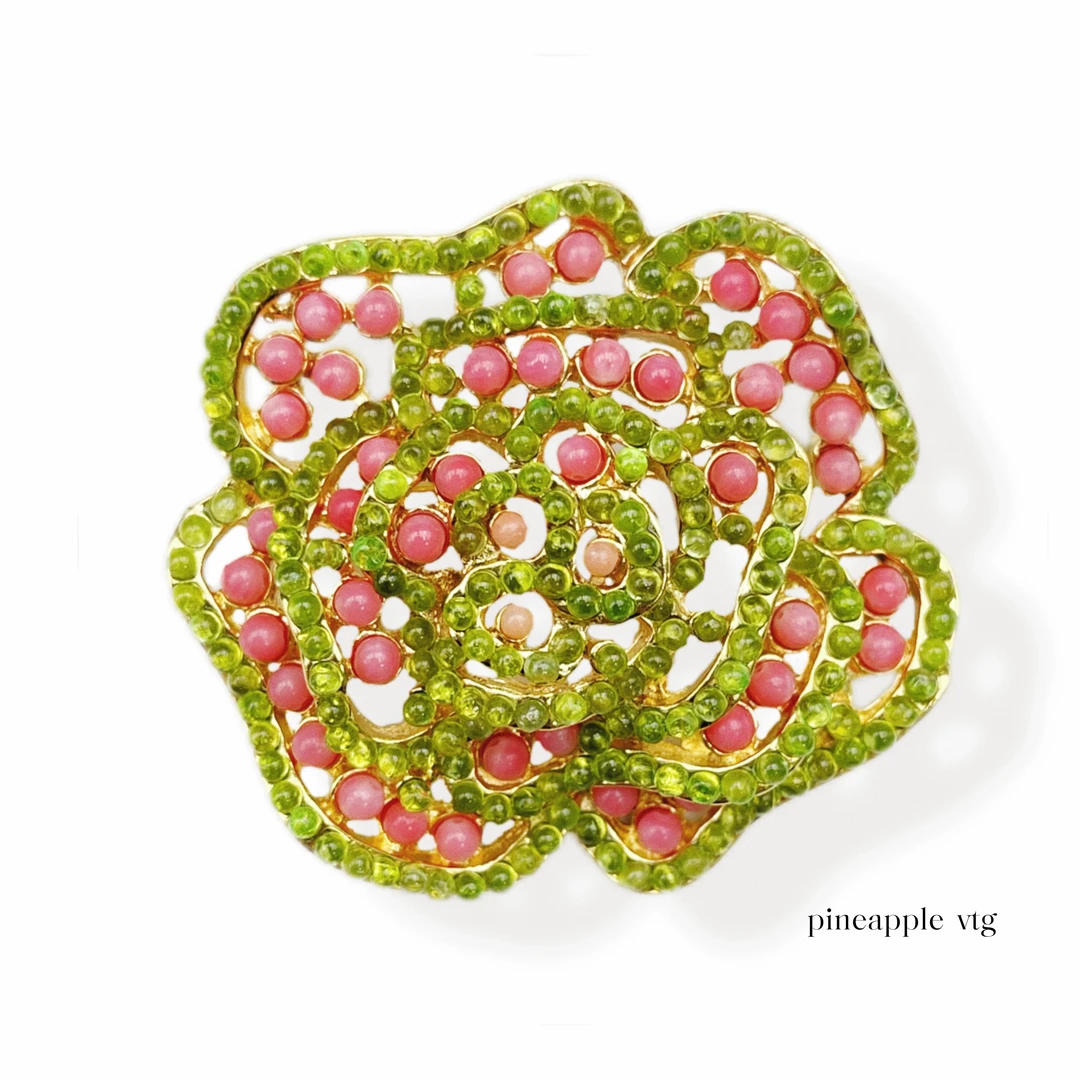 合金胸针 菠萝中古Swoboda胸针LK3888