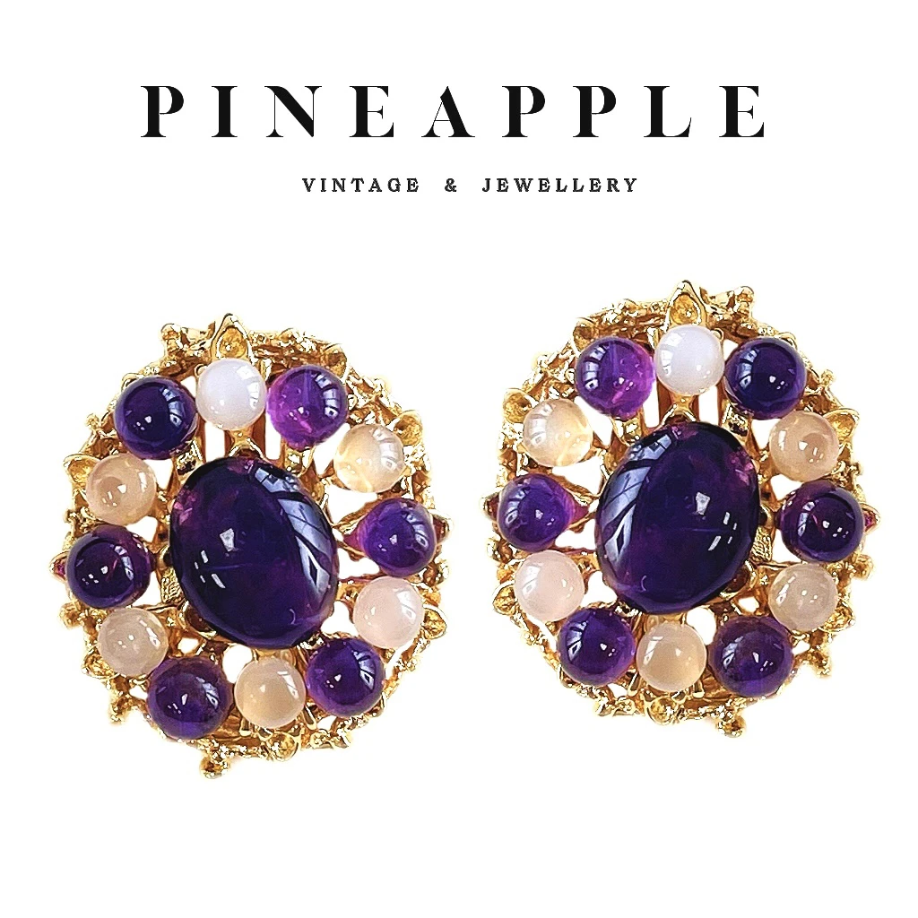 合金耳饰 菠萝中古Swoboda耳环LK6904