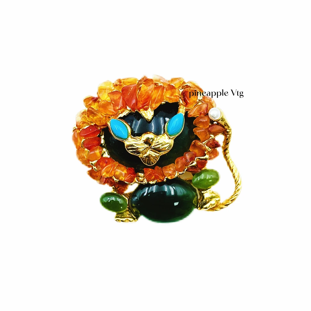 合金胸针 菠萝中古Swoboda胸针LK2253