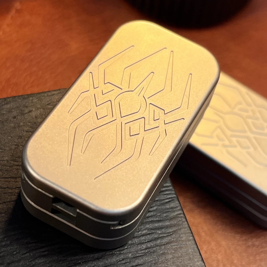 【蜘蛛-叮叮】 钛合金推牌三层双轨叮叮磁吸推牌成人解压玩具EDC