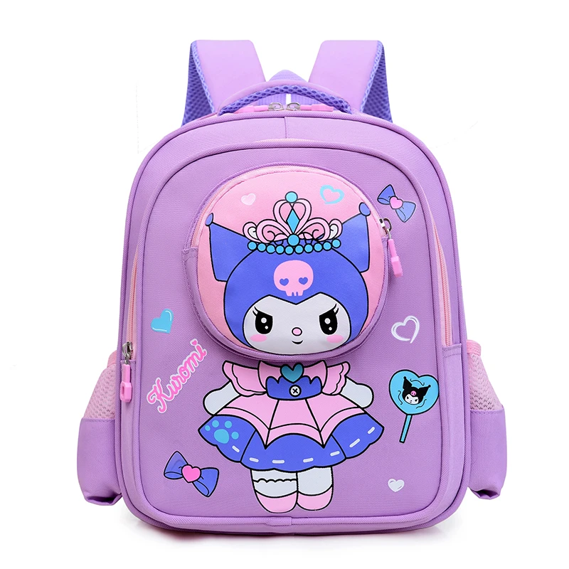 幼儿园书包可爱卡通库洛米双肩包女孩中大班护脊防水男童轻便背包